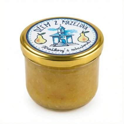 dzem z mazelova hruska s rebarborou