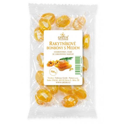 Rakytníkové bonbony s medem 100g