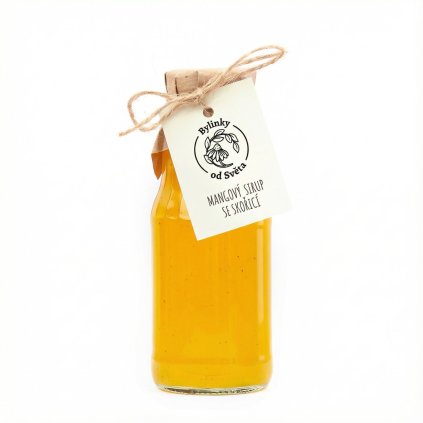 Sirup mango se skořicí (Objem 750ml)