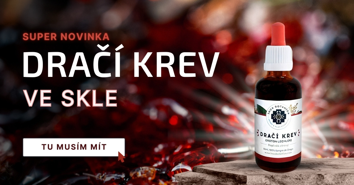 dračí krev ve skle