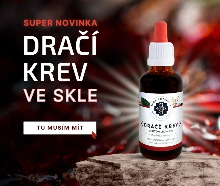 dračí krev ve skle