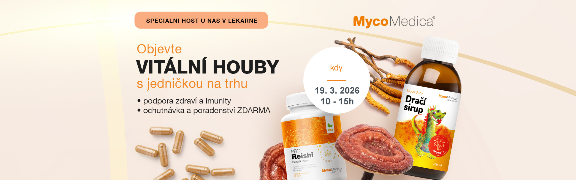 Mycomedica v Bylinné lékárně