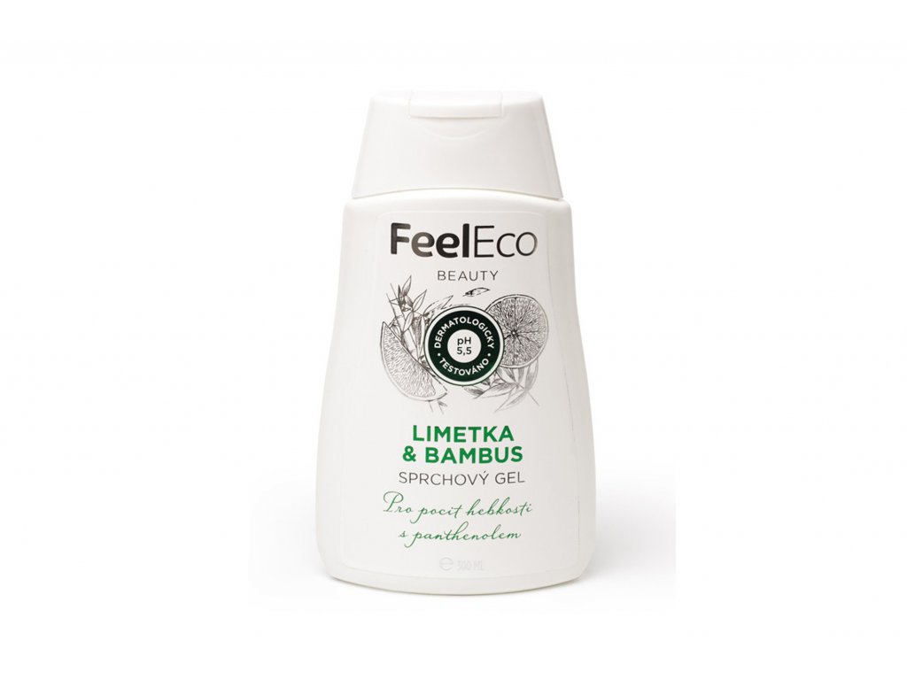 Feel Eco Sprchový gel - limetka & bambus vegan  300ml