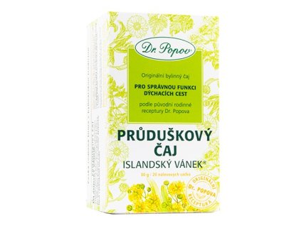 Dr. Popov Průduškový čaj Islandský vánek®, porcovaný, 30 g