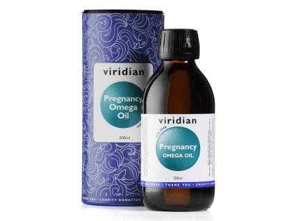 Viridian Pregnancy Omega Oil 200ml (Směs olejů pro těhotné poskytující 3, 6 a 9)