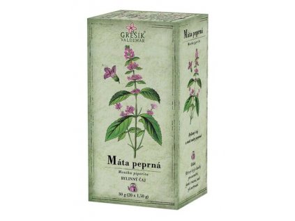 Grešík Máta peprná bylinný porcovaný čaj 30 g