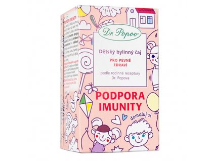Dr. Popov Podpora imunity, dětský bylinný čaj, 30 g