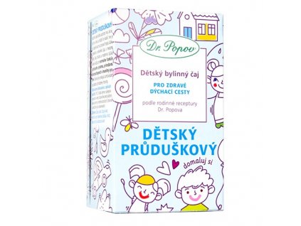 Dr. Popov Dětský průduškový, dětský bylinný čaj, 30 g