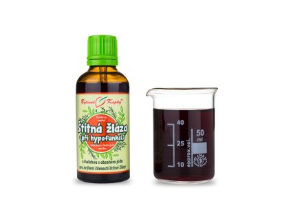 Bylinné kapky Štítná žláza hypofunkce - Pavlovy bylinné kapky (tinktura) 50 ml