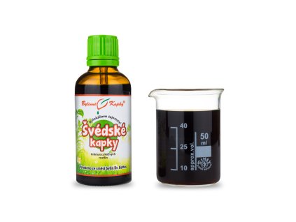 Bylinné kapky Švédské kapky se šafránem  (tinktura) Bylinkářovo tajemství 50 ml