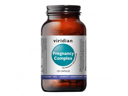 Viridian Pregnancy Complex 120 kapslí (Natural multivitamín pro těhotné)