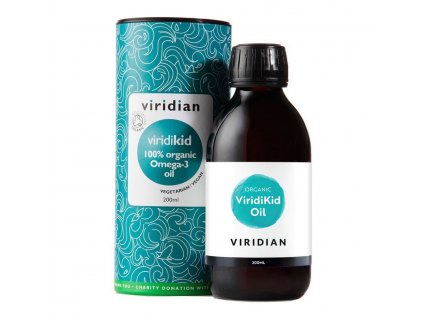 Viridian Viridikid Omega 3 Oil 200ml Organic (Bio olej pro děti)