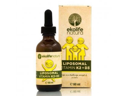 Ekolife Natura Liposomal Vitamin K2 + D3 60ml (Lipozomální vitamín D3)