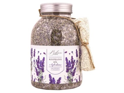 Bohemia Gifts Koupelová sůl s bylinkami 1200 g - uklidňující s levandulí