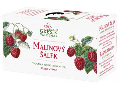 Grešík Malinový šálek ovocný porcovaný čaj 40 g