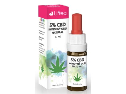 Liftea 5% cbd konopný olej 10 ml