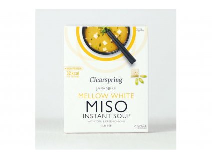 Clearspring Miso instantní polévka jemně bílá s tofu 40g -