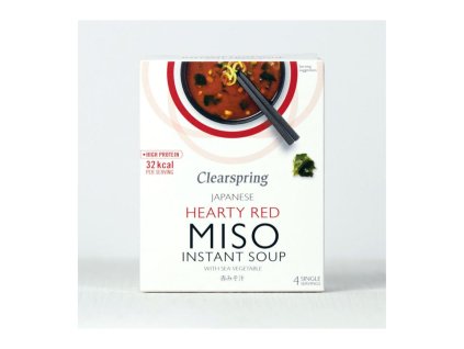 Clearspring Miso instatní polévka s řasami vydatně červená 40g-