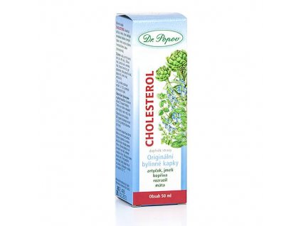Dr. Popov Cholesterol, originální bylinné kapky, 50 ml