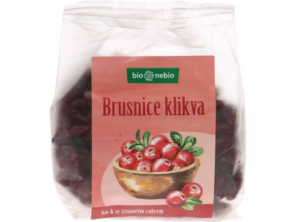 Bio*nebio BIO brusnice klikva se třtinovým cukrem 200 g