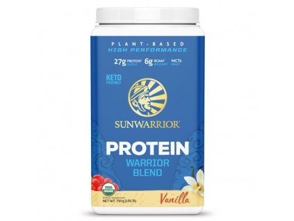 Sunwarrior Protein Blend BIO 750g vanilka (Hrachový, konopný a goji)