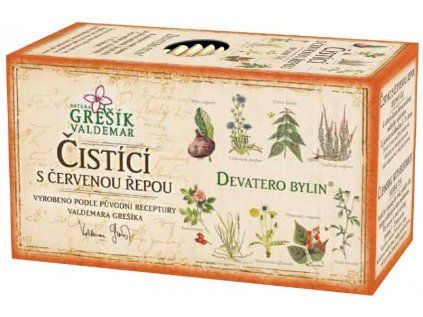 Grešík Čistící čaj s červenou řepou n.s. 20 x 1,5g