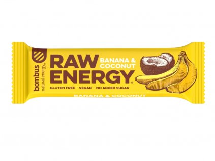 Bombus raw energy tyčinka banán a kokos 50g