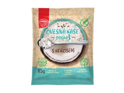 Semix ovesná kaše omega 3 s kokosem bez lepku 65 g