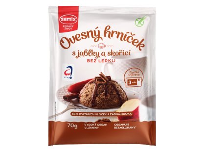 9305 semix ovesny hrnicek s jablky a skorici bez lepku 70 g