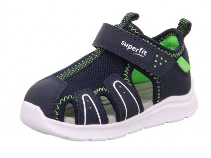 Detské sandále Superfit Wave 1-000478-8050 Modrá Zelená