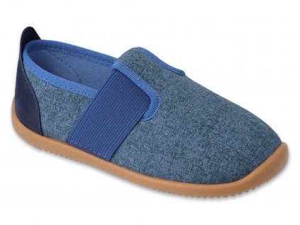 Domáce Barefoot obuv BEFADO SOFTER Modrá