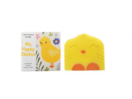 Dizajnové ručne vyrobené mydlo pre deti MY HAPPY CHICKEN