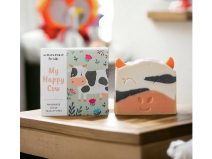 Dizajnové ručne vyrobené mydlo pre deti MY HAPPY COW
