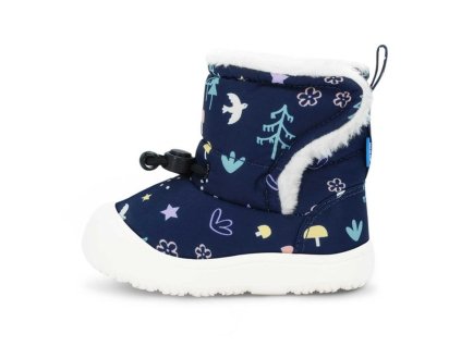 Detské vodeodolné teplé snehule Jan&Jul Stay-Put Trail Booties - Navy Forest