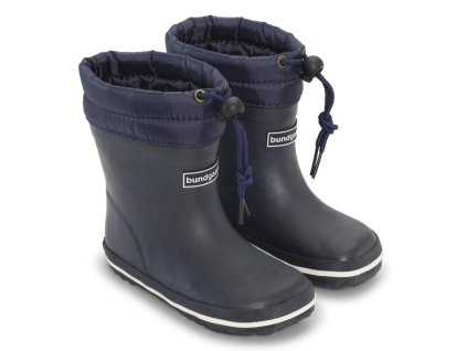 Bundgaard detské zimné gumáky/snehule s ovčou vlnou Cirro Low Warm BG401044-501 Navy