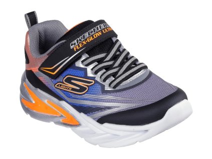 Skechers chlapčenské tenisky FLEX GLOW ULTRA 400139L/BKSL (Farba Modrá, Veľkosť 27)