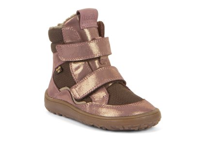 Froddo Zimná barefoot obuv TEX Winter Pink/Gold G3160247-8T (Farba Zlatá, Veľkosť 25)