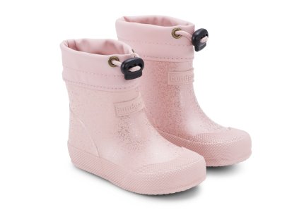 Bundgaard Malik detské zateplené barefoot gumáky / Rose Sparkle (Farba Ružová, Veľkosť 23)