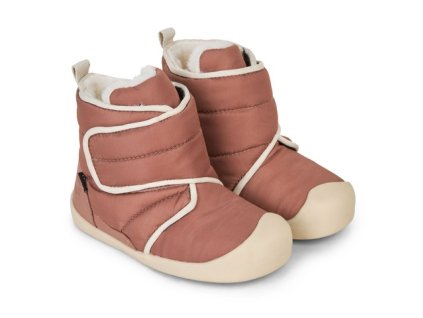 Bundgaard Nuri zimné detské barefoot topánky / Blush (Farba Ružová, Veľkosť 24)