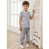 Chlapčenské pyžamo Winkiki Marine - biela/sivý melanž
