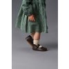 Bundgaard AYA detské balerínky z mäkkej kože / BG601057-2190 Dark Brown (Veľkosť 25)