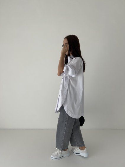 Oversized košile bílá - byly.cz