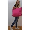 RŮŽOVÁ (MAGENTA) TAŠKA S VNĚJŠÍ KAPSOU