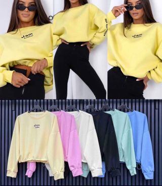 Máselková mikina se stahováním 💛 Stylová a pohodlná mikina v krásném máselkovém materiálu, která rozzáří každý outfit....