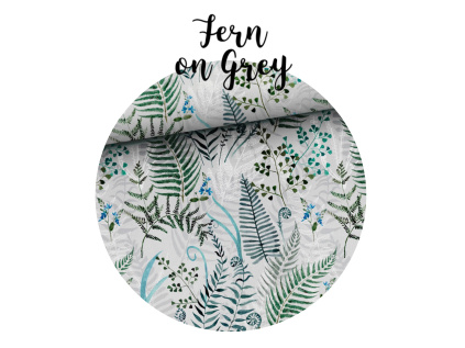 Čepice jednovrstvá (Fern on Grey)