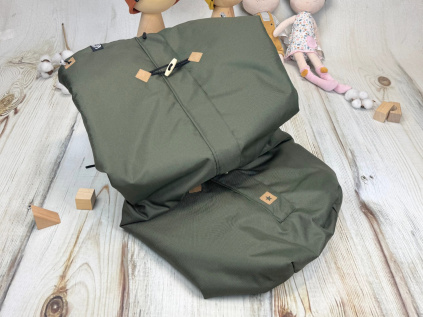 Deka nepadací nepromokavá JARNÍ/PODZIMNÍ (khaki, černý fleece)