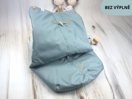 Deka nepadací nepromokavá CELOROČNÍ (sage, šedý fleece)