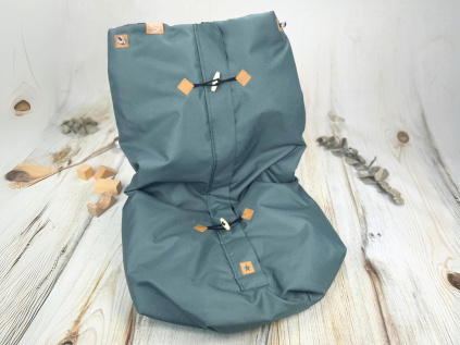 Deka nepadací nepromokavá JARNÍ/PODZIMNÍ (dark sage, černý fleece)