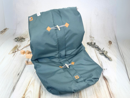 Deka nepadací nepromokavá JARNÍ/PODZIMNÍ (dark sage, šedý fleece)