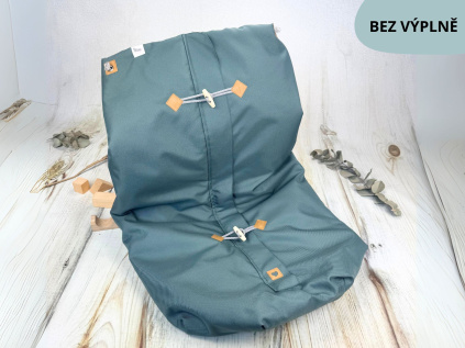 Deka nepadací nepromokavá CELOROČNÍ (dark sage, šedý fleece)